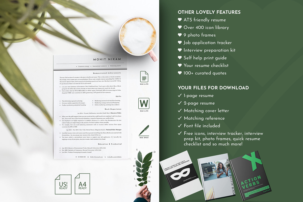 Director Resume Template, CV, a Resume Template by Career Canvas (Photo 3 of 11)