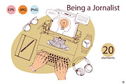 Being a journalist, a Person Illustration by Olillia (Thumbnail 10 of 12)