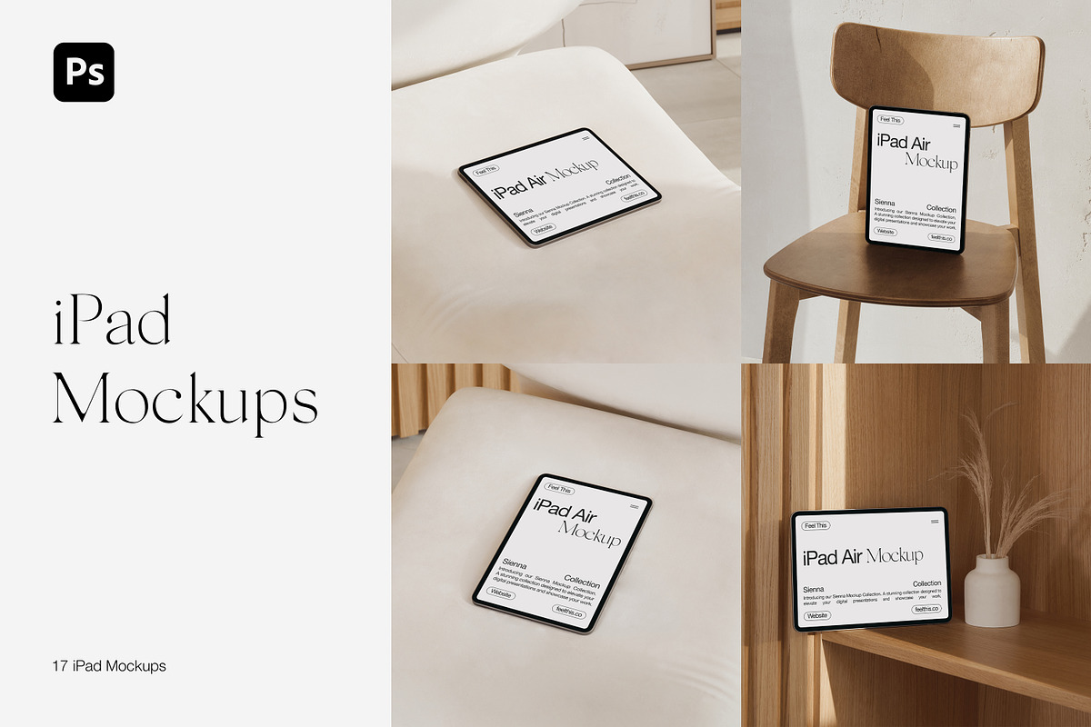 iPad Air Mockups, an iPad Mockup by Feel This (Photo 1 of 8)