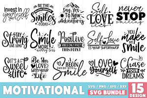 Motivational SVG Bundle