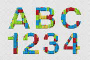Lego Scatter Font, a Font by Handmadefont (Thumbnail 9 of 9)