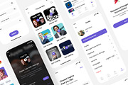 TalkBox - Podcast App UI Kit Design, an App Template by Zee UI (Thumbnail 2 of 5)