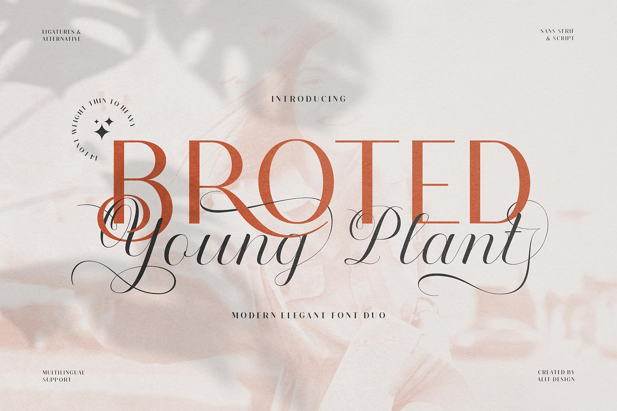 Broted Young Plant Font Duo, a Sans Serif Font by alit design (Photo 1 of 20)