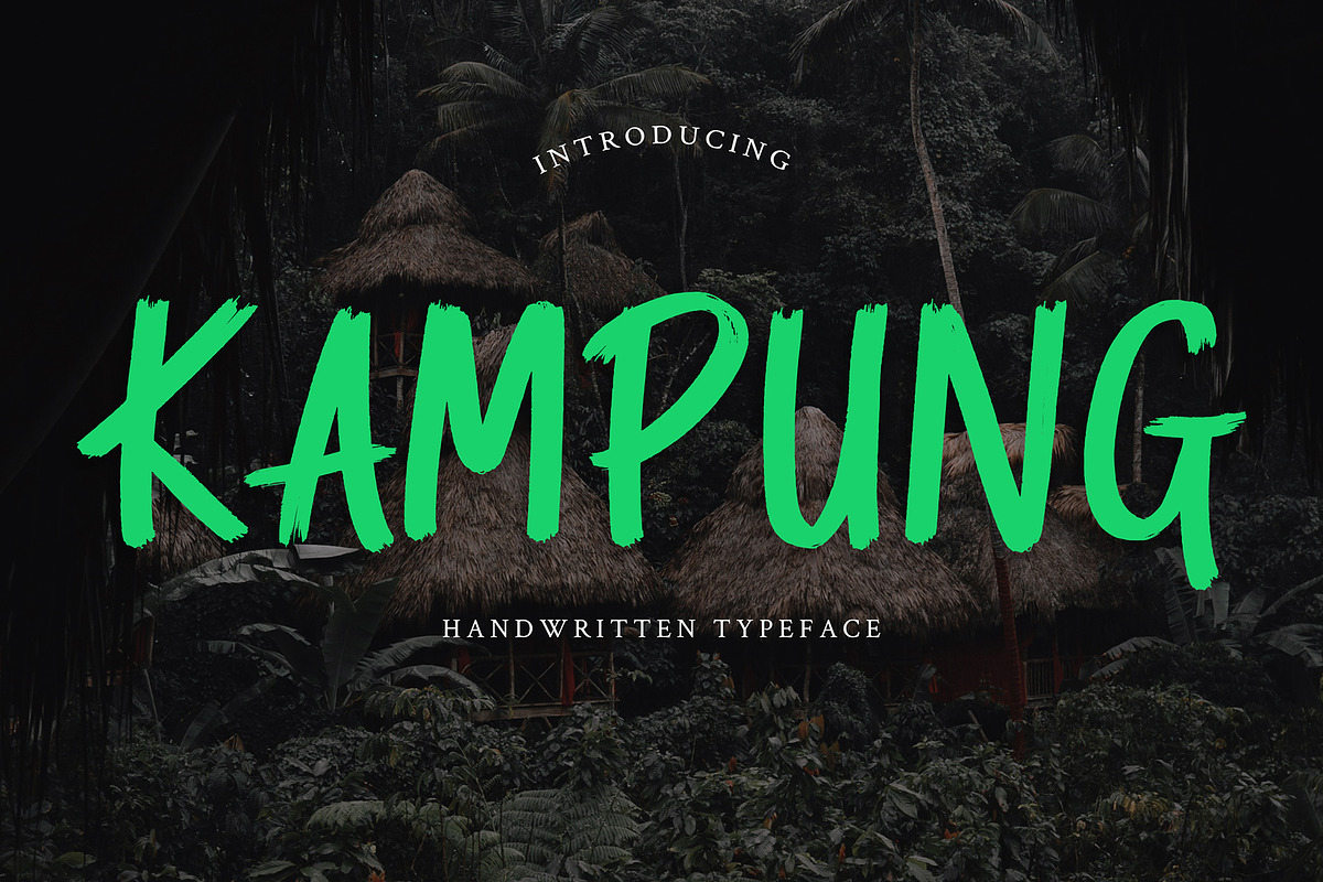 Kampung Brush Handwritten Font