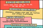 Red Long Hair Chibi Twitch Emotes, an Illustration by Custom Fonts & Patterns (Thumbnail 4 of 9)