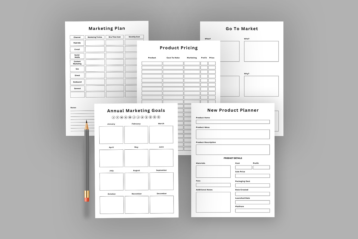 Ultimate Planner Bundle Pack, a Stationery Template by Design Zone (Photo 6 of 7)