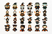 Cute Watercolor Orange Halloween PNG, a Seasonal Illustration by Nicolle's Colorful Art (Thumbnail 2 of 6)