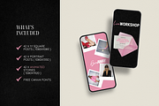 Pink Bold Instagram Template, a Social Media Template by Row Creative (Thumbnail 2 of 10)