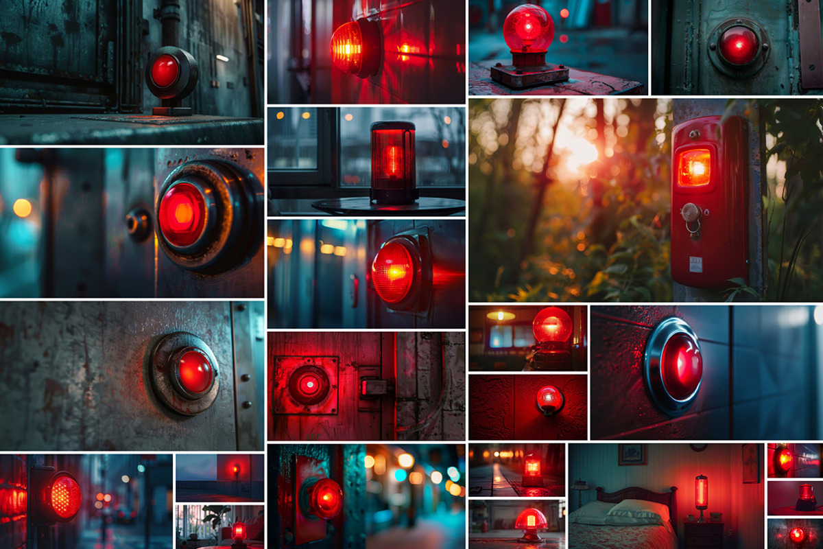 Red alarm - 46 images, a Technology Photo by Handmadefont (Photo 2 of 13)