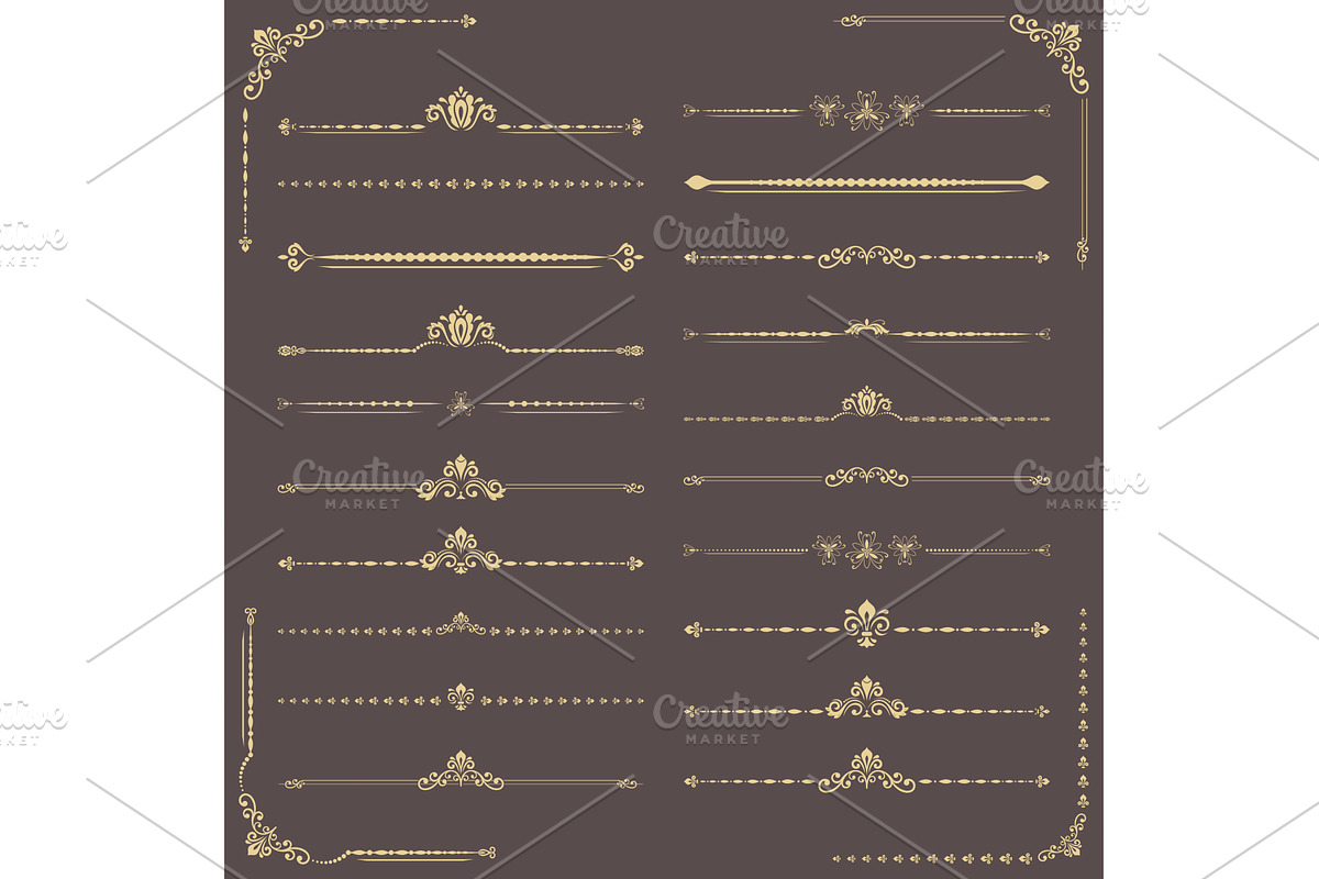 Set of Horizontal Patterns, a Decorative Illustration by FineArtStudio (Photo 1 of 3)