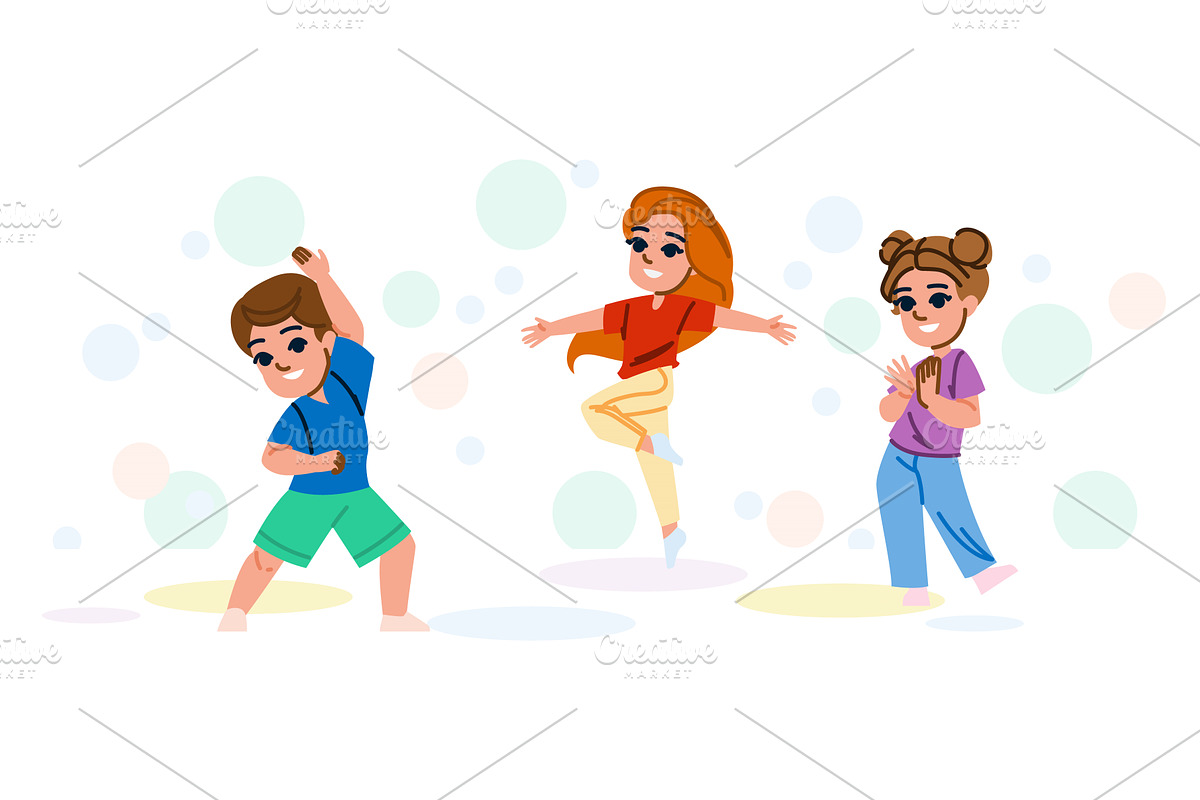 ballet dancing hobby kid vector, a Person Illustration by pikepicture