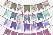 Wedding Party Bunting Flag Banners, a Decorative Illustration by ClipartBrat Graphics (Thumbnail 3 of 3)
