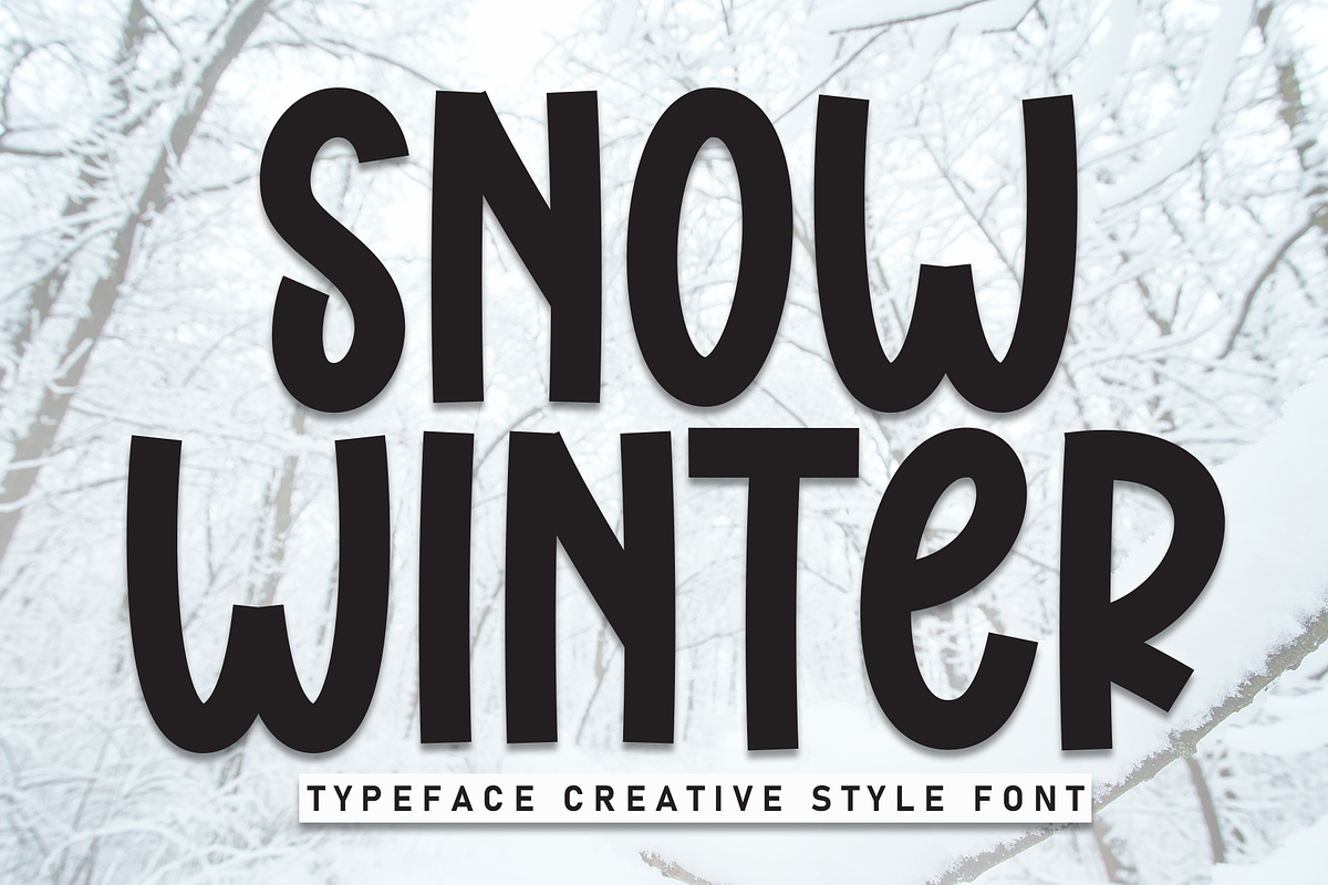 Snow Winter | Script Font, a Script Font by Scratchones (Photo 1 of 8)