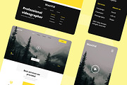 Videographer Web Design, a Wireframe Template by INSPR STD (Thumbnail 2 of 6)