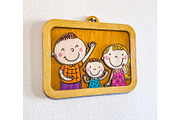 Custom Family Portrait Laser Cut, an Object Graphic by Bubert Art (Thumbnail 7 of 10)