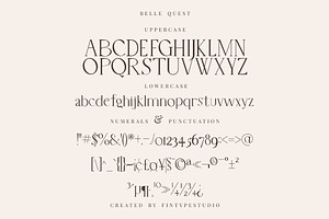 Belle Quest Stylish Serif