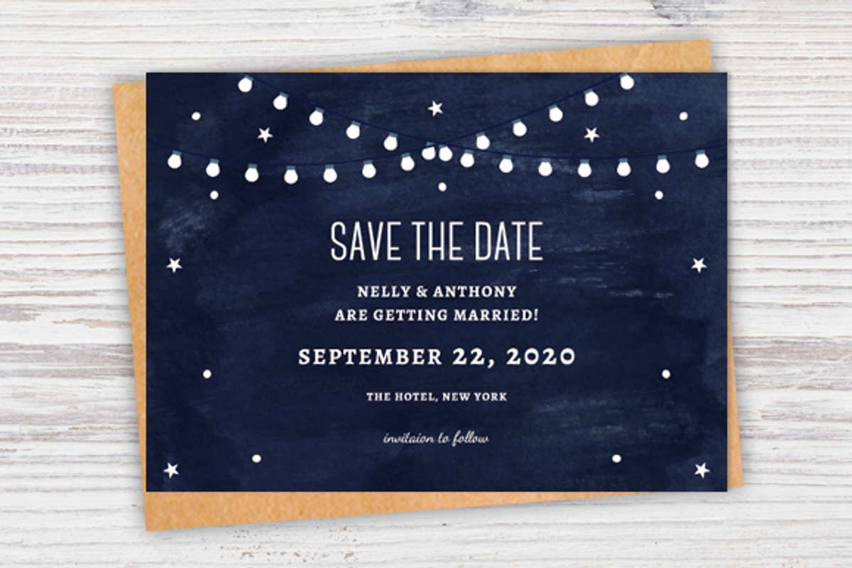 Printable Celestial Wedding Set PSD, an Invitation Template by Pixejoo (Photo 4 of 5)