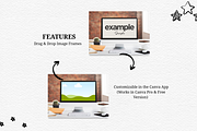 Mac Computer Canva Templates Bundle, a Marketing Template by Wicked Creative (Thumbnail 11 of 14)