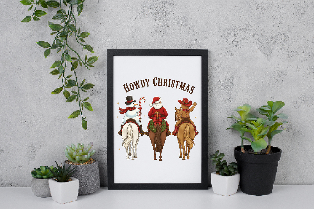 Howdy Christmas Cowboy PNG, an Illustration by Daily.Designs (Photo 5 of 5)