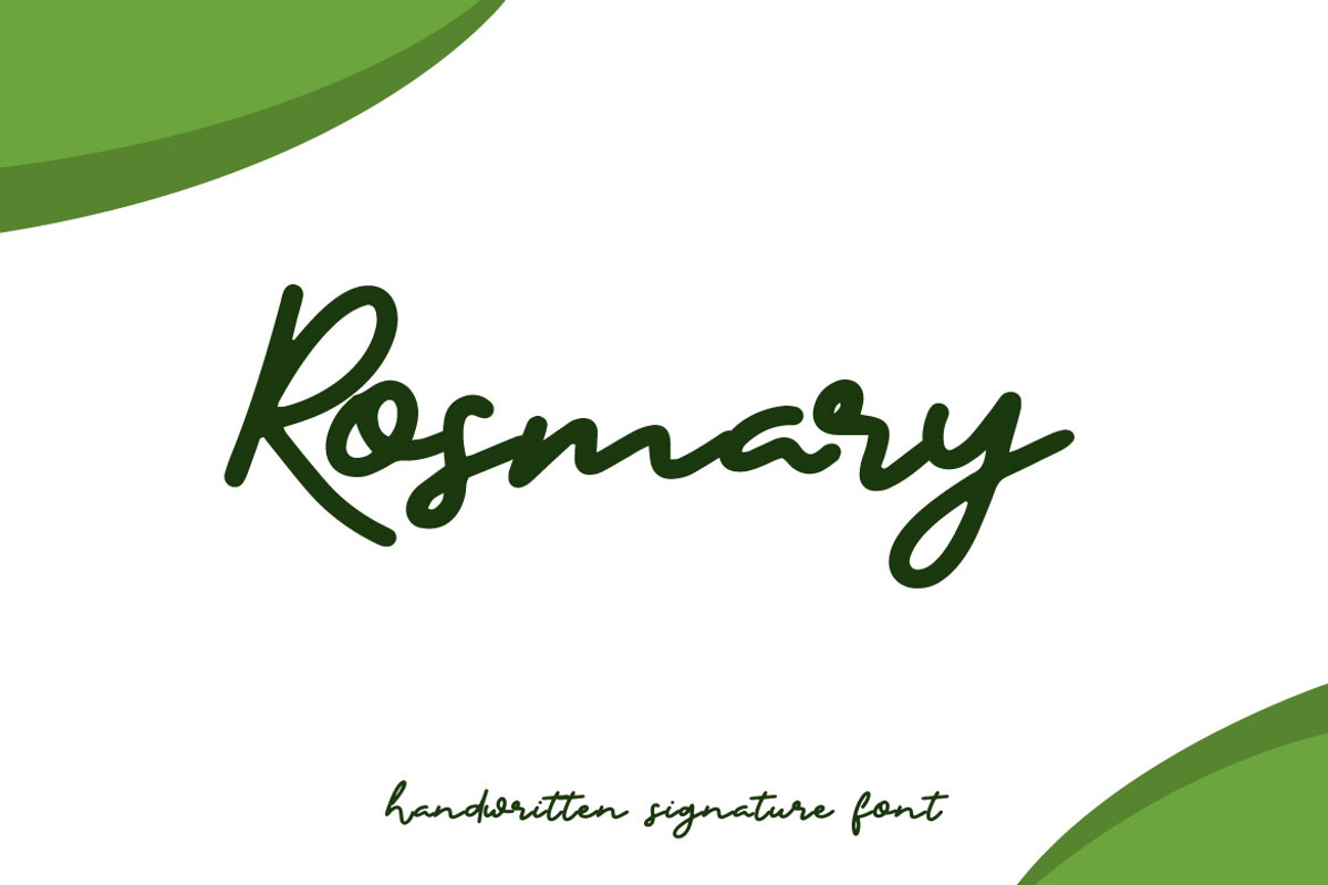 Rosmary - Bold Signature Font, a Script Font by Mightyfire (Photo 1 of 4)