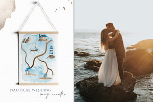 Nautical Wedding Map Creator