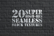 20 hi-res seamless brick textures, a Texture Graphic by AmethistLab (Thumbnail 1 of 2)