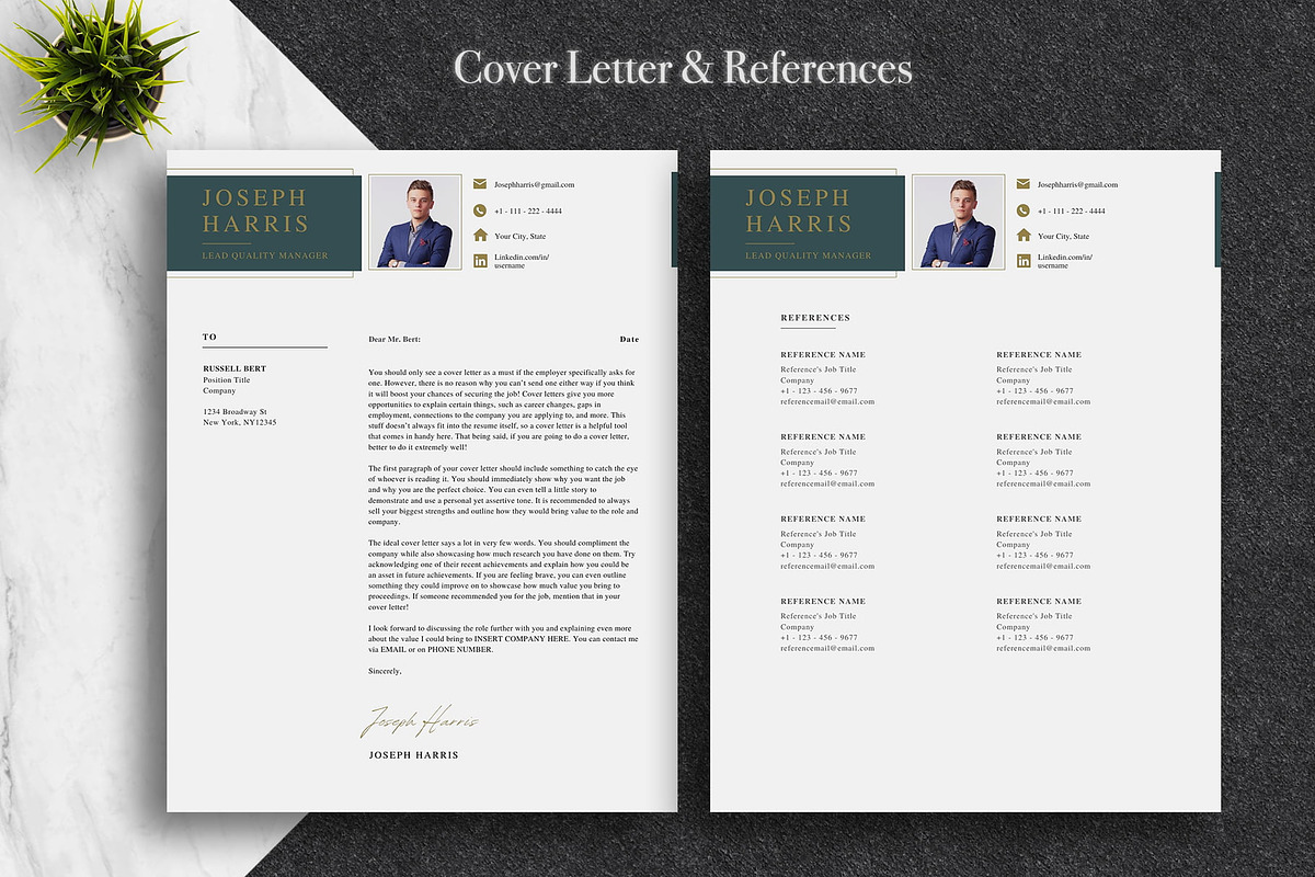 Modern Business CV Template | Canva, a Resume Template by Lux Resume (Photo 4 of 9)
