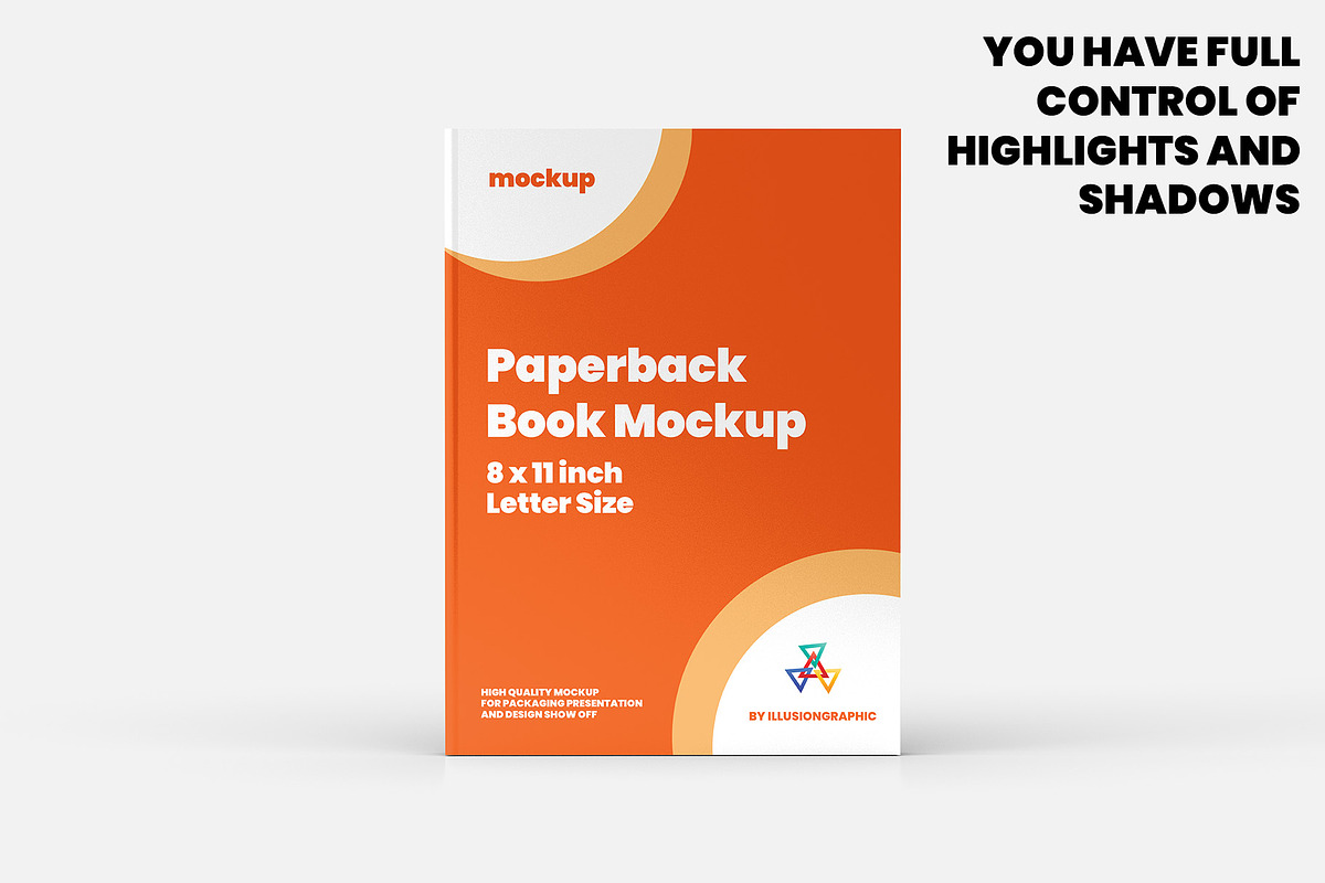 Paperback Book Mockup 8x11 inch, a Books & Magazine Mockup by Illusiongraphic (Photo 2 of 26)