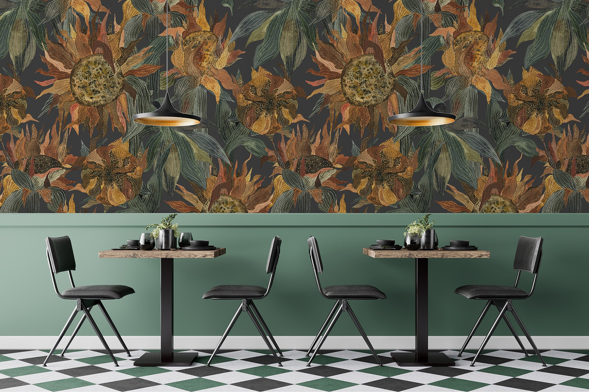 Patterns SUNNY FLOWERS, an Illustration by PASHKOVA (Photo 2 of 14)