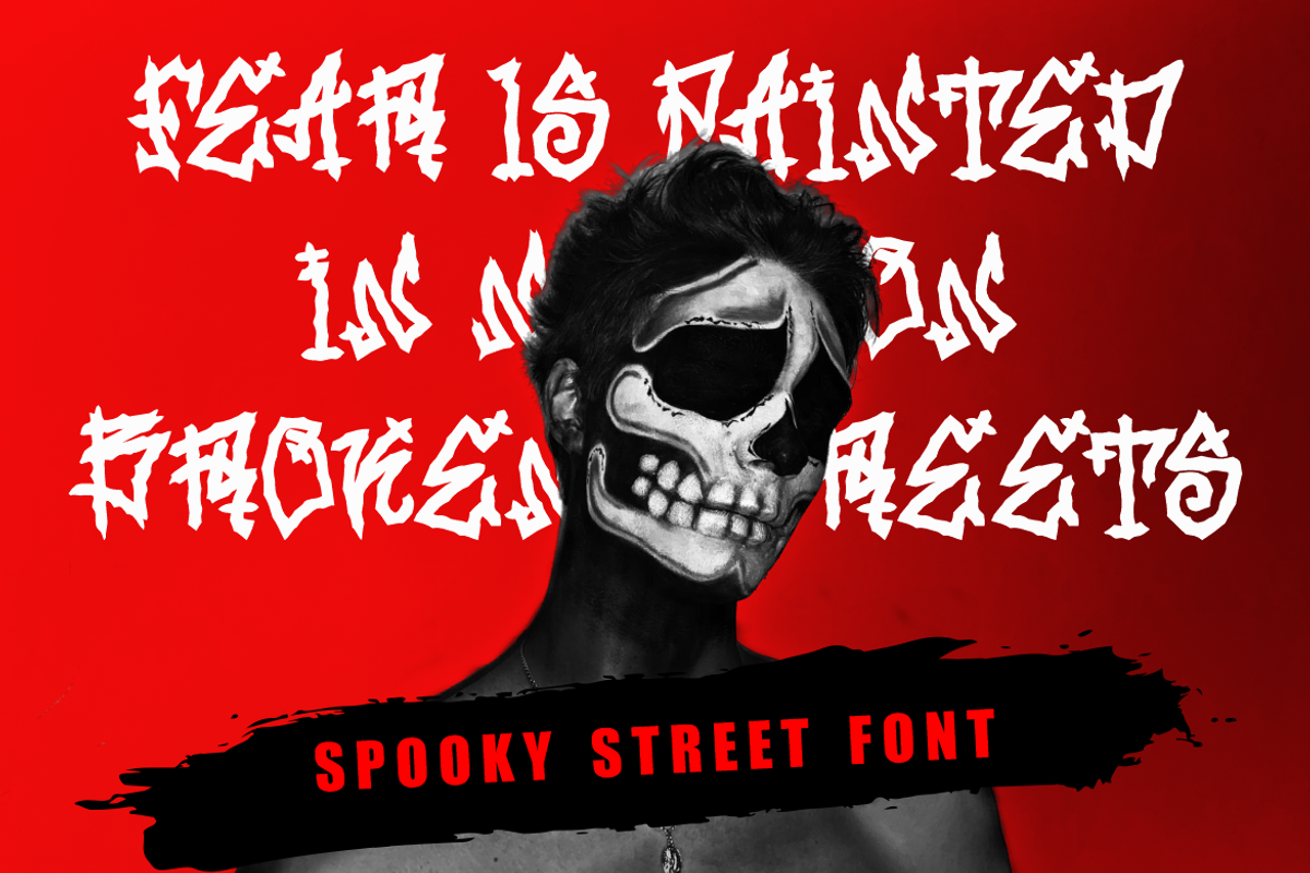 Spooky Street Horror Graffiti Font, a Font by PutraCetol Studio (Photo 2 of 5)