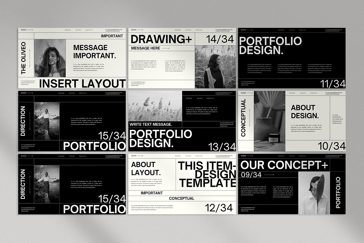 Oliveo Presentation Template preview 6
