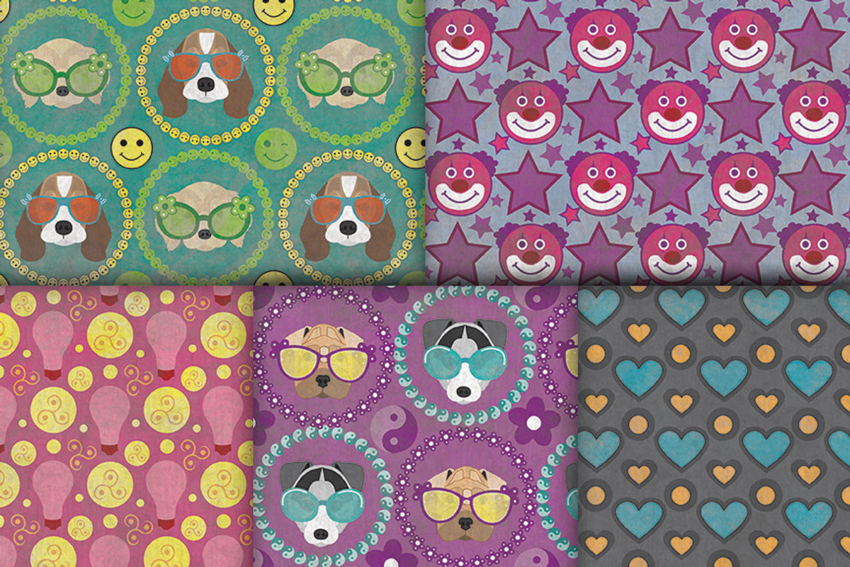 Fun Puppy Dog Pattern Designs, a Pattern Graphic by VizualStorm (Photo 3 of 3)