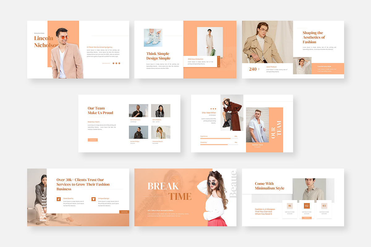 Beaue – Fashion PowerPoint Template, a Presentation Template by Premast (Photo 2 of 3)