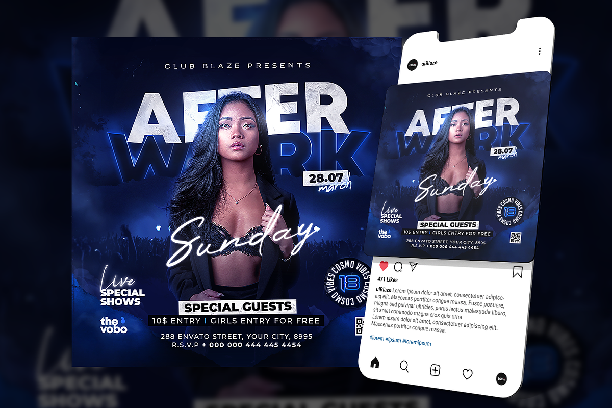 Party Flyer Template, a Flyer Template by FLYERHIVE (Photo 3 of 3)