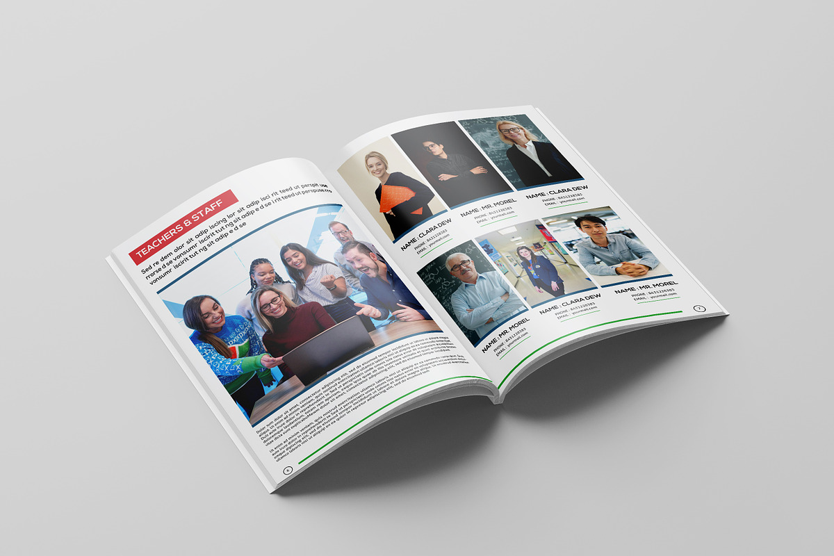 School Yearbook Template, a Brochure Template by Template Shop (Photo 3 of 10)