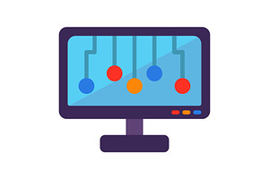 Monitor Flat Icon, an Icon by Pexelpy