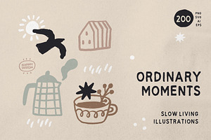 Slow Living Illustrations, an Object Illustration by happpydesign
