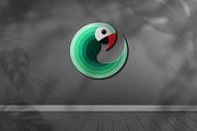 Green Parrot logo and Illustration, a Branding & Logo Template by rpdesignstudio (Thumbnail 2 of 2)