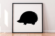 Hedgehog Silhouette SVG, an Animal Illustration by newminddesign (Thumbnail 9 of 10)