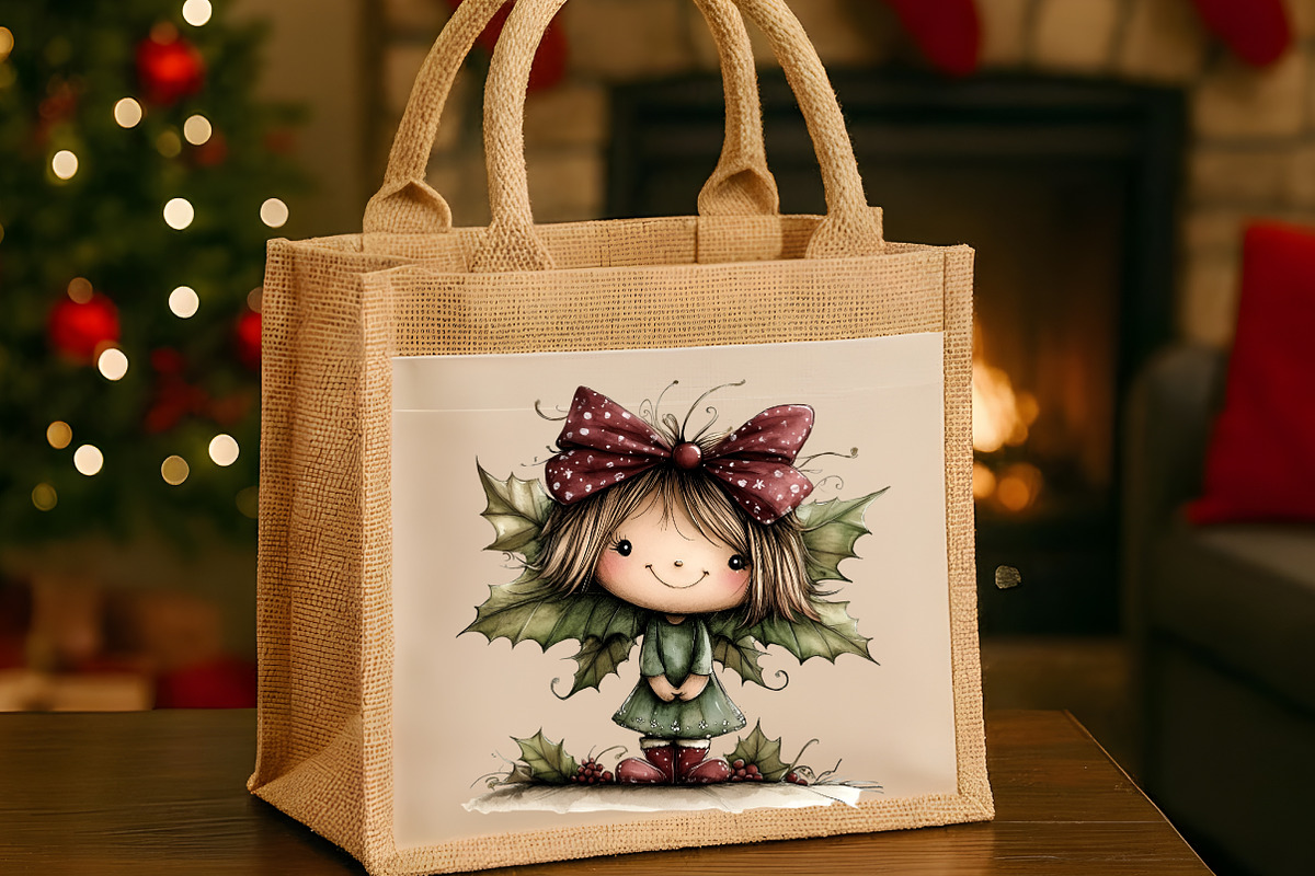 Christmas Whimsical Fairy Clipart, an Illustration by Designworld (Photo 5 of 6)