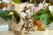 Fairy Girl Ornament - Laser Cut File, an Object Graphic by VectorPainter (Thumbnail 3 of 16)