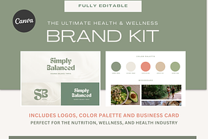 Health & Wellness Logo and Branding, a Branding & Logo Template by Gebers Marketing & Design