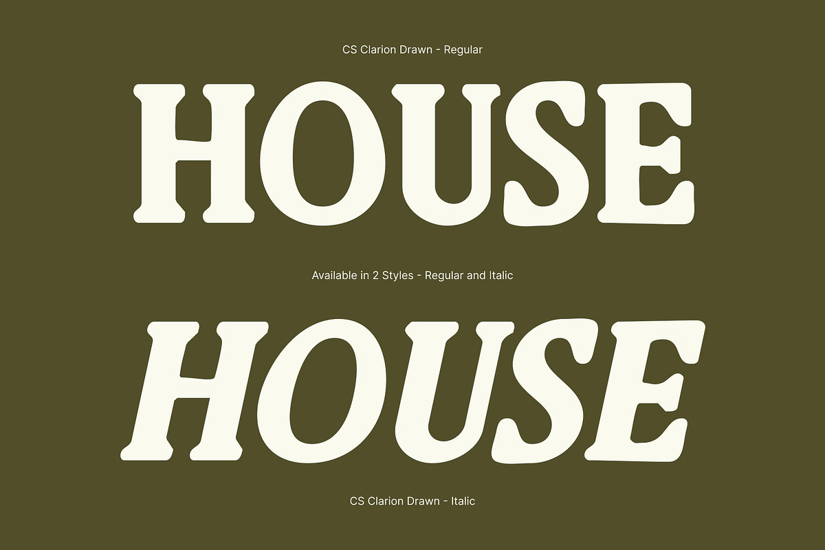 CS Clarion Drawn, a Serif Font by Craft Supply Co. (Photo 4 of 8)