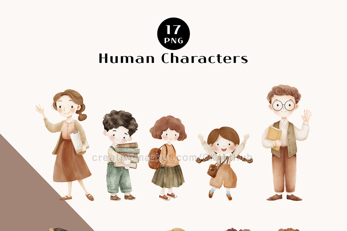 Back to School Clipart Bundle, an Education Illustration by OKArtHub (Photo 3 of 7)