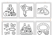 Cozy Girly Coloring Pages, a Decorative Illustration by Ink Gallery (Thumbnail 9 of 9)