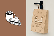 Café: Hand-Drawn People & Food, a Food Illustration by Schumacher Shop (Thumbnail 9 of 14)