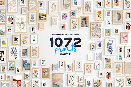 1072 Assorted Prints, a Decorative Illustration by GoodPrint22