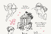 THE POET'S MUSE: Line Art Collection, a Decorative Illustration by long summer (Thumbnail 7 of 13)