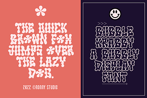 Bubble Krabby Bubble Display Font