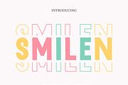 Smilen - Triple stacked, a Sans Serif Font by MaxArt Foundry (Thumbnail 1 of 6)